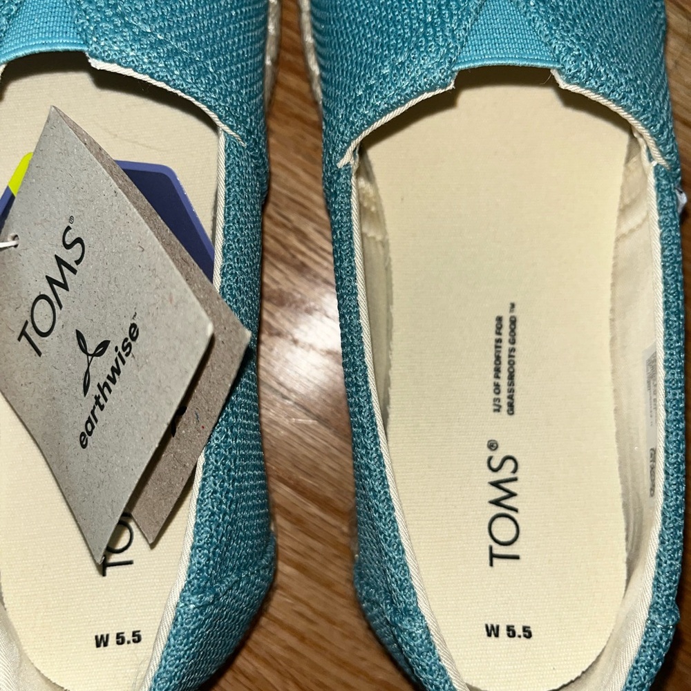 TOMS Alpargata Rope in Mineral Blue - Picture 4 of 5